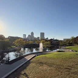 Indianapolis skyline and the downtown canal